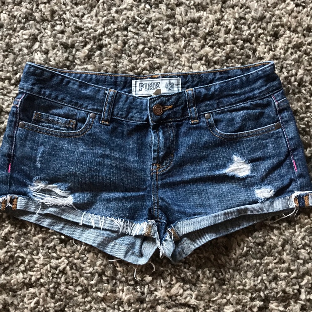 VS Pink Denim Jean Shorts